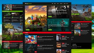 Build A Responsive Gaming Website Using HTML CSS amp JavaScript [upl. by Etterrag]