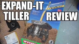 Ryobi Tiller Cultivator Expandit Attachment Review [upl. by Seuqramed459]