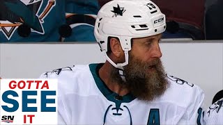 GOTTA SEE IT Joe Thornton Reaches 1500 Career Points [upl. by Garlinda]