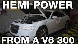 Boosted Chrysler 300 V6 makes HEMI POWER [upl. by Aneba]