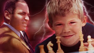 Young Magnus Carlsen vs Garry Kasparov [upl. by Knitter]