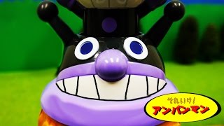 アンパンマンおもちゃアニメ ドキドキアンパンチをターンテーブルにのせて遊んだよ！ 歌 映画 テレビ Anpanman Toys [upl. by Ciapas]