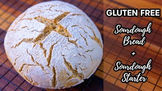 Easiest Gluten Free Sourdough Bread and Gluten Free Sourdough Starter I Beginner Recipe [upl. by Emelia]