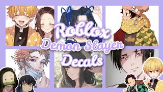 ROBLOX  Bloxburg x Royale High  Aesthetic Demon Slayer Decal Ids Part 3 [upl. by Aneeuq377]