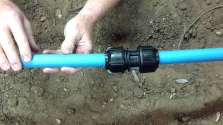 How to install a 3G Metric Imperial Fitting to MDPE Poly pipe [upl. by Johny]