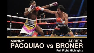 Manny Pacquiao vs Adrian Broner Highlights HD [upl. by Isle]