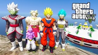 GTA 5 Mods  DRAGON BALL Z MOD w SUPER SAIYAN GOKU VEGETA amp KID BUU GTA 5 Mods Gameplay [upl. by Susej951]