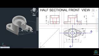 Sectional View in Engineering Drawing [upl. by Enixam]