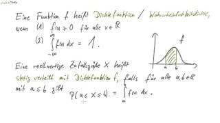 03 Dichtefunktion  Wahrscheinlichkeitsdichte [upl. by Niko972]