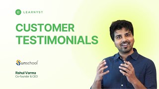 Best LMS Software For Business  Learnyst testimonial  Unschool [upl. by Suk]