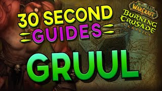 Gruul the Dragonkiller  30 Second Guides  Gruuls Lair [upl. by Temme]