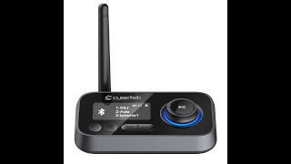 Cubetek CBBT27 Bluetooth Transmitter Receiver Connection Video [upl. by Nauh]