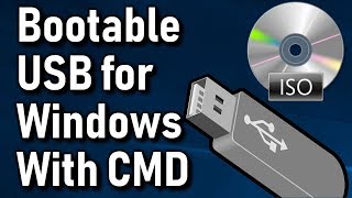 How To Create Bootable USB Drive from Windows 10 ISO With CMD [upl. by Nyram]