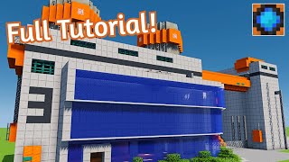 Minecraft modern factory tutorial Industrial Building 1 [upl. by Alanson]