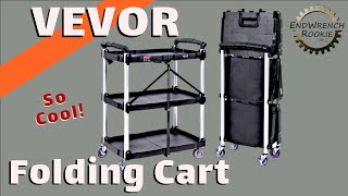 Vevor  Folding Service Cart  Review [upl. by Gipps]