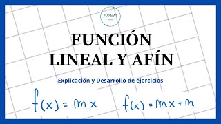 Función lineal y afín  Ejercicios resueltos [upl. by Jerrie548]