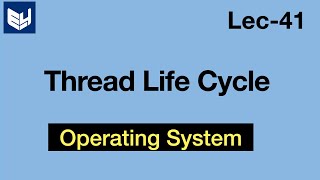 Thread life cycle  States  OS  Lec41  Bhanu Priya [upl. by Rosie]