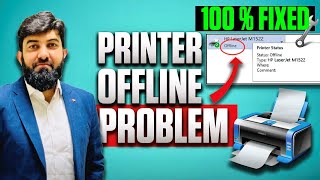 How to Fix Printer Offline Issue in Windows 111087 [upl. by Enaoj469]