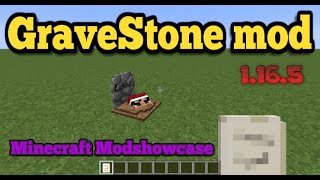 Minecraft 1165  GraveStone mod [upl. by Celeste]