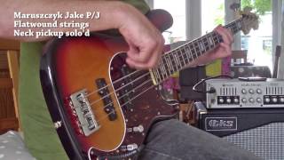 Maruszczyk Jake Custom PJ bass  flatwound strings [upl. by Corrie]