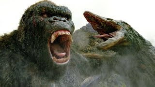 Kong vs Skull Crawler  Fight Scene  Kong Skull Island 2017 Movie Clip HD [upl. by Itsim]