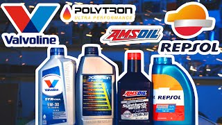 Amsoil vs Valvoline vs Repsol vs Polytron  Oil comparison review [upl. by Artiek]