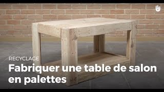 Fabriquer une table de salon en palette  Recycler [upl. by Earahs313]