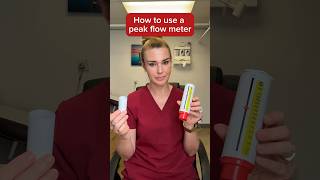 Doctor shows you how to use a peak flow meter properly peakflow asthma [upl. by Chaille]