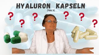 Hyaluron Kapseln Erfahrungen Dosierung Wirkung TEIL 3  erklärt von Drmed Natalie Wiesen [upl. by Ardnovahs]