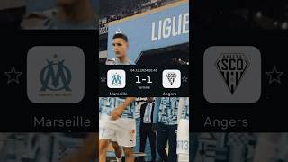 Olympique de Marseille vs SCO Angers om ligue1 angers [upl. by Itirahc]