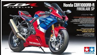 How to build Tamiya 112 Honda CRB 1000 RR Fireblade motorcycle model [upl. by Ahsimat94]