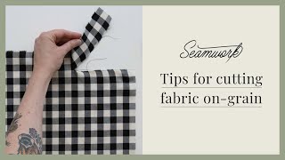 How do you get your fabric on the grainline [upl. by Aliuqahs113]