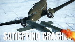 Satisfying Airplane Crashes Anti Air V1 amp More V258  IL2 Sturmovik Flight Simulator Crashes [upl. by Switzer]