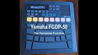 Yamaha FGDP50 Finger Drum Pad  The Humanize Function [upl. by Arahk]