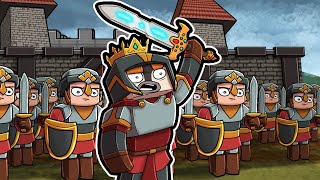 Play as a MEDIEVAL KNIGHT in Minecraft Castle Siege [upl. by Alleul]