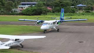 A MASwings Viking Twin Otter landing at Kudat [upl. by Munsey107]