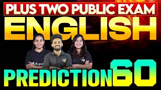 Plus Two Public Exam English  Prediction 60  Eduport Plus Two [upl. by Slaby791]