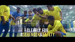 SaintGobain Toughened Glass  The Tough Challenge with Chennai Super kings Academy [upl. by Eimoan]