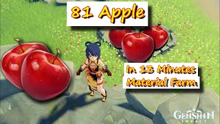 81 Apple in 13 Minutes  Genshin Impact Material Farm [upl. by Prudence]