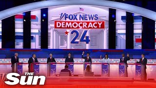 Highlights from the first 2024 GOP primary debate [upl. by Alius819]