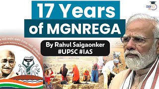 MGNREGA completes 17 years Has it been a success UPSC GS Paper 2 amp Paper 3  StudyIQ IAS [upl. by Drhacir203]