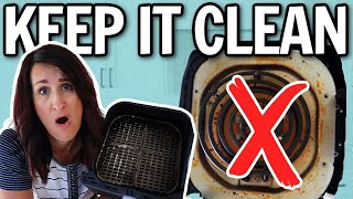 How to CLEAN Air Fryer amp KEEP IT CLEAN Stinky New Watch THIS [upl. by Barden]