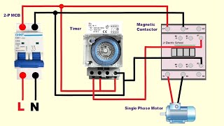 mechanical 24 hour timer wiring diagram [upl. by Haelat888]