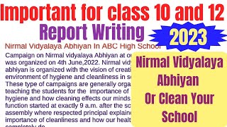 Report on Nirmal Vidyalaya Abhiyan  Clean Your School [upl. by Ydarb739]