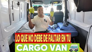 LO QUE NO DEBE DE FALTAR EN TU CARGO VAN [upl. by Aretina]