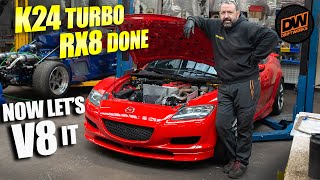 K24 Turbo Mazda RX8 done  Now lets V8 swap it [upl. by Leihcar]