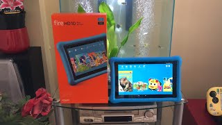 Amazon Fire HD 10 Kids Edition Tablet  Unboxing HD [upl. by Bysshe364]