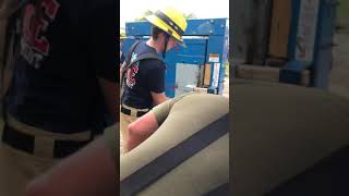 Forcible entry with a Halligan and NY hook [upl. by Paymar]