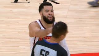 Fred VanVleet jabs ref in the head and calls him a Btch [upl. by Marielle]