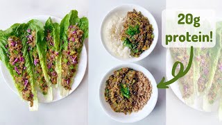 Lovely Lentils WFPB Lettuce Wrap Recipe Easy Healthy Vegan Recipe for Weight Loss [upl. by Anivram]